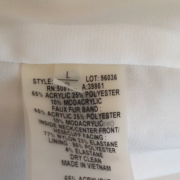 Elie Tahari Mixed Media Coat Jacket - Picture 11 of 15